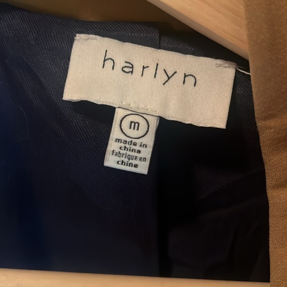 Anthropologie Harlyn Color-blocked Plaid Tan and Blue Trench Coat M - Picture 10 of 16